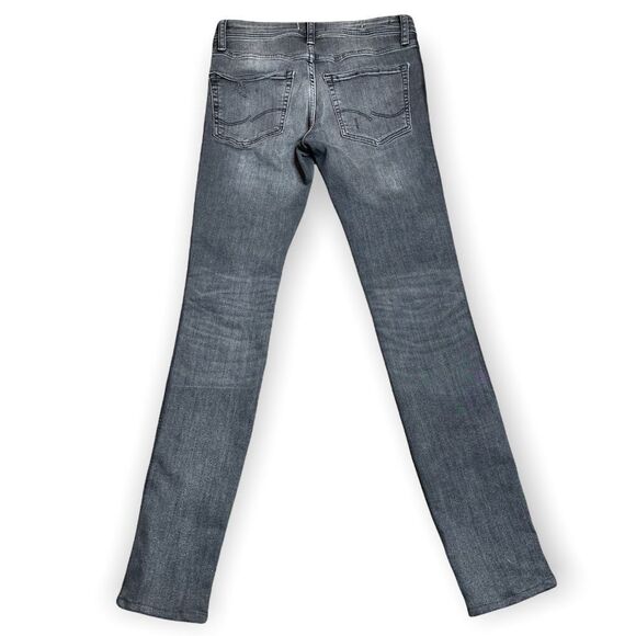 Jack & Jones Liam Skinny fit grey/black distress Jeans size 27 new witho… - Picture 2 of 7